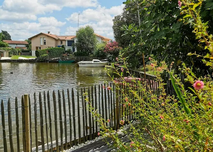 Landes House With Direct Access In Tatil Evi Soustons